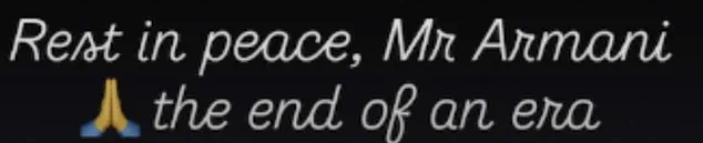 Fashion World in Mourning as Giorgio Armani Passes at 91, Triggering Global Tributes