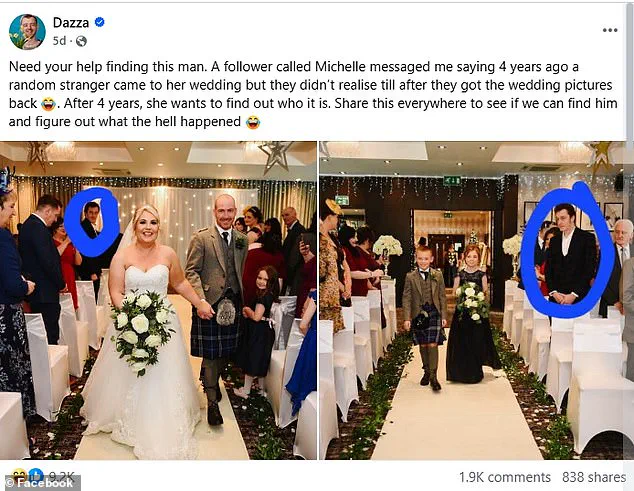 The Mystery of the Stranger in Michelle Wylie's Wedding Photo Haunts Her for Years