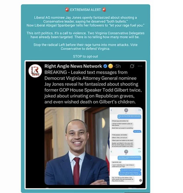 Text Messages Expose Jay Jones' Supporters' Radical Views, Fueling Controversy in Crucial Virginia Race