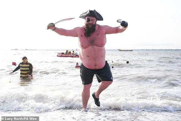 Community Celebrates New Year with Traditional North Sea Dip in Whitley Bay