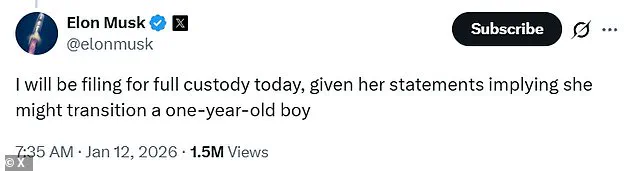 Late-Breaking: Elon Musk Takes Urgent Legal Steps to Secure Custody of Son After Mother's Comments