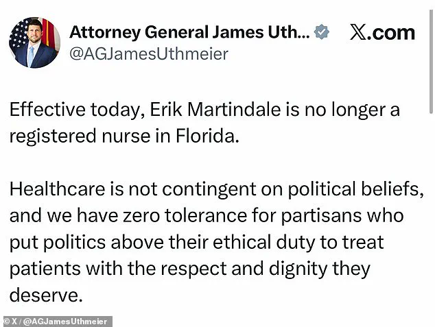 Florida Nurse's License Revoked Over Political Statement: Balancing Free Speech and Healthcare Ethics in a Divided Landscape