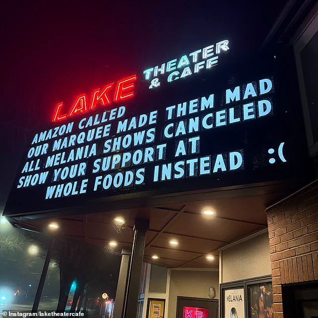 Portland Theater Banned from Screening Melania Trump Documentary Over Provocative Marquee Signs