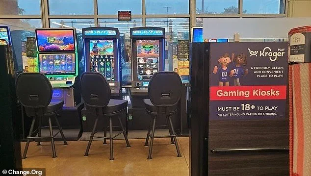 Controversy Erupts in Georgia as Kroger Supermarkets Introduce Slot Machines, Sparking Concerns Over Gambling Addiction and Community Division