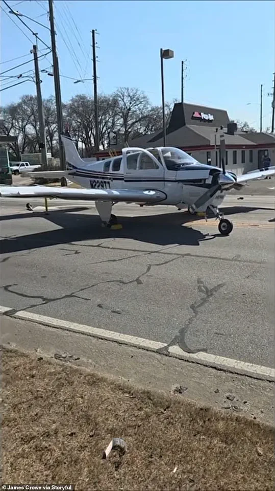 Single-Engine Plane Makes Emergency Landing, Crashes on Georgia Street; Minor Injuries