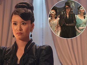 Katie Leung in Roksanda Gown: Bridgerton's Fairy Tale Aristocrat Takes Center Stage