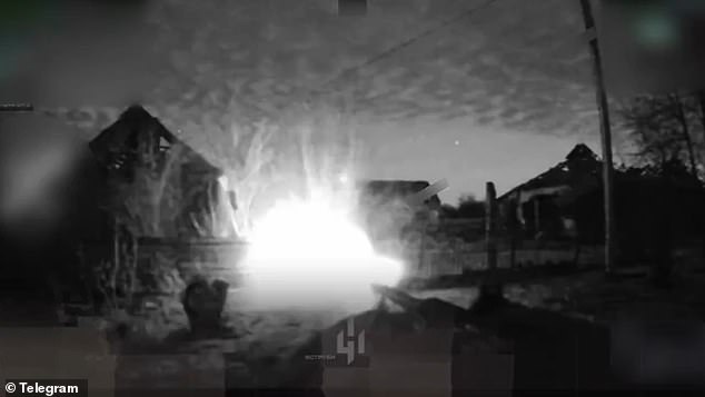 Ukrainian Robotic Unit Engages Russian Soldier in Brutal Night-Time Confrontation