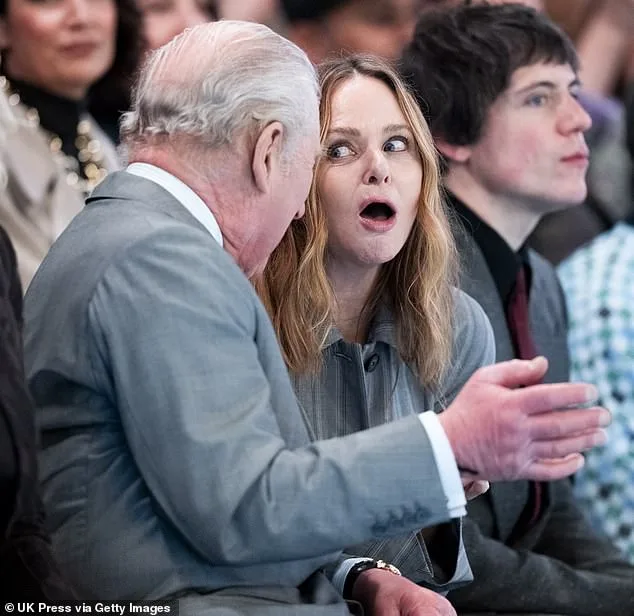 King Charles Shares Laughter with Stella McCartney at London Fashion Week Hours After Andrew's Arrest