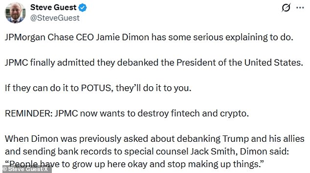 JPMorgan Chase Faces $5 Billion Lawsuit from Trump Over Account Closure Alleged Political Bias