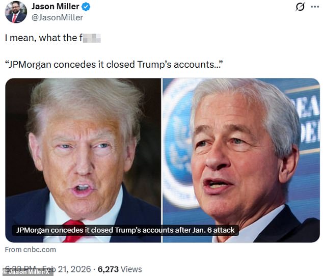 JPMorgan Chase Faces $5 Billion Lawsuit from Trump Over Account Closure Alleged Political Bias