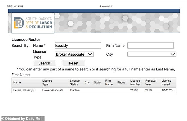 Kristi Noem's Daughter's Real Estate Return Amid Legal Controversies