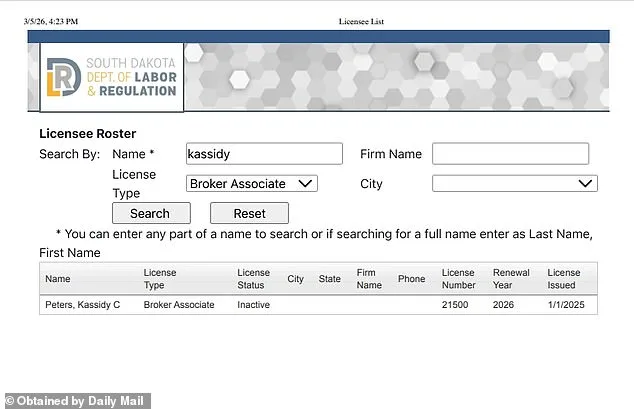 Kristi Noem's Daughter's Real Estate Return Amid Legal Controversies