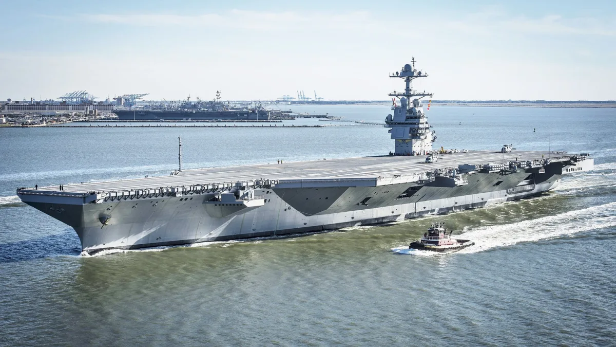 Alleged Sabotage of USS Gerald R. Ford Sparks Controversy Over U.S. Naval Readiness and Morale Amid Iranian Claims