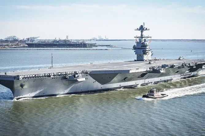 Alleged Sabotage of USS Gerald R. Ford Sparks Controversy Over U.S. Naval Readiness and Morale Amid Iranian Claims