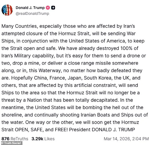 Trump Issues Stark Hormuz Security Warning to NATO, Threatens Ukraine Retaliation Over Non-Compliance
