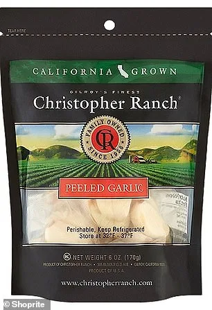 FDA Issues Urgent Recall of Peeled Garlic Products Over Botulism Risk Linked to Improper Refrigeration