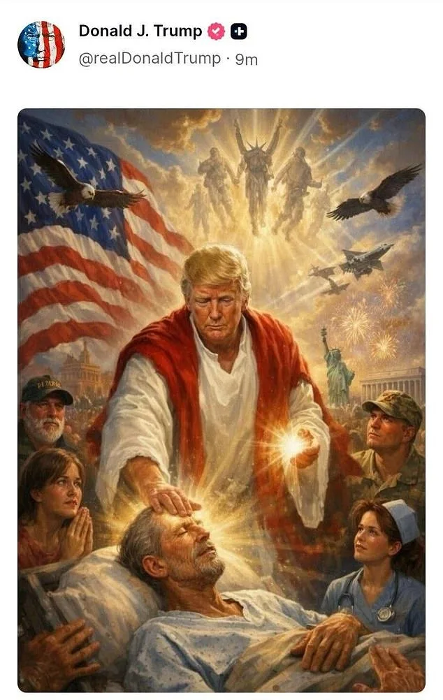 Trump's Controversial AI Image Depicting Him as Jesus Deepens Conservative Rifts