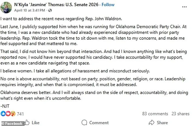 Here is one possible headline: 

# Oklahoma Lawmaker Resigns Over Deepfake Scandal