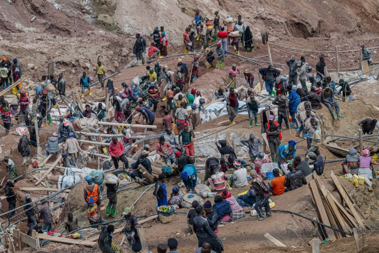 Poverty forces children into DRC mines, where landslides kill dozens.