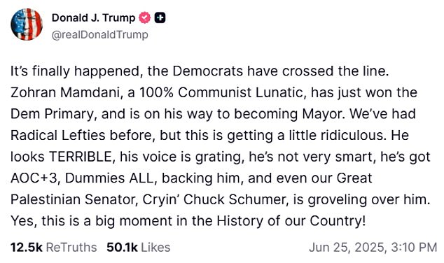 Mamdani credits shared NYC roots for strong bond with Trump