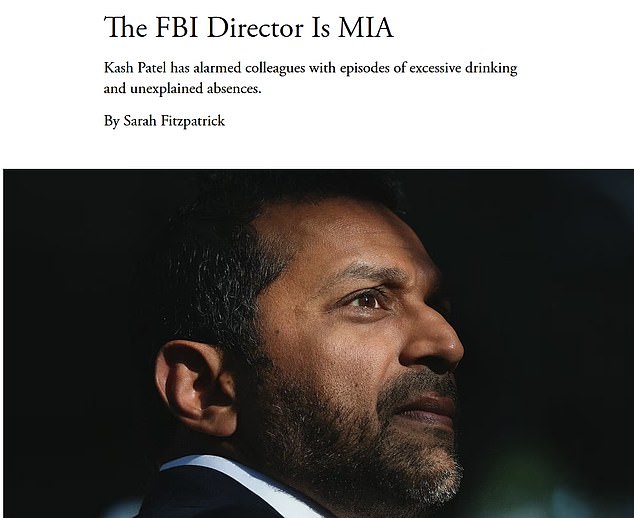 FBI Director Kash Patel rebukes reporters over drinking allegations and SPLC indictment