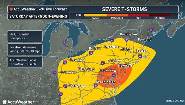 Violent Storms and Flooding Threaten U.S. Fourth of July Weekend