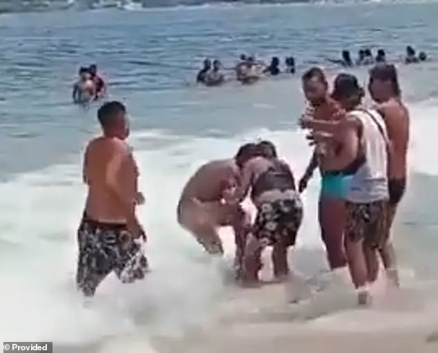 Naked Man Beaten by Mob at Brazilian Beach