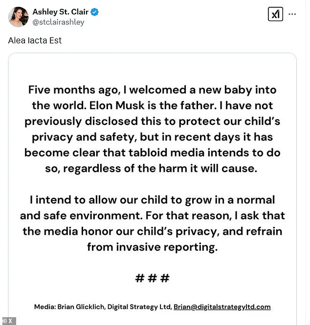 Elon Musk's Baby Mama Accuses Him of Ghosting and Having a Secret Love Child