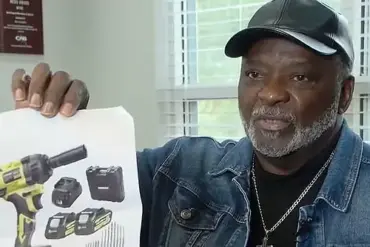 Man receives printed image of an electric drill instead of the actual tool