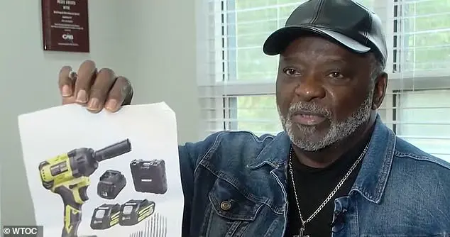 Man receives printed image of an electric drill instead of the actual tool