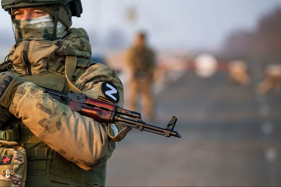 Russian Marines Battle Ukrainian Forces in Kursk