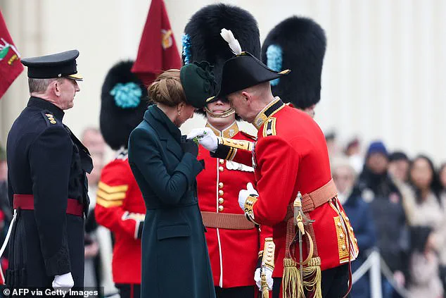 Catherine, Princess of Wales, Makes Triumphal Return to St Patrick's Day Parade in Emerald Green Alexander McQueen