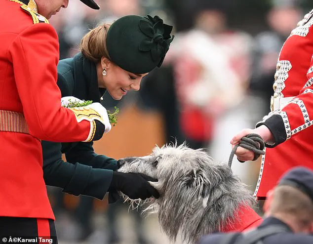 Catherine, Princess of Wales, Makes Triumphal Return to St Patrick's Day Parade in Emerald Green Alexander McQueen