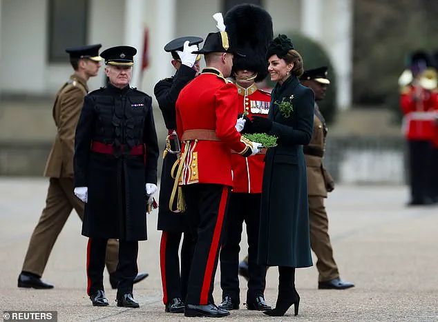 Catherine, Princess of Wales, Makes Triumphal Return to St Patrick's Day Parade in Emerald Green Alexander McQueen