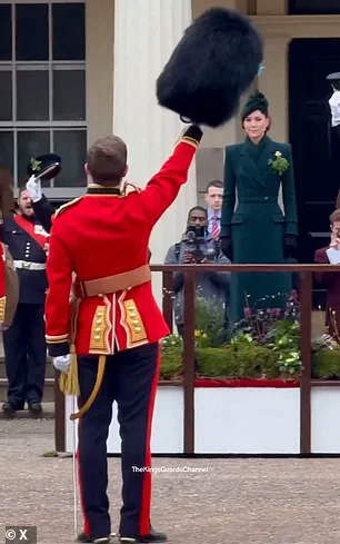 Catherine, Princess of Wales, Makes Triumphal Return to St Patrick's Day Parade in Emerald Green Alexander McQueen