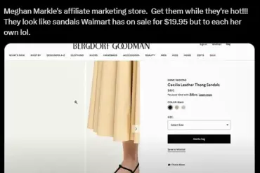 Meghan Markle Launches Self-Promoting Shopping Account, Proving She's Only In It For Herself