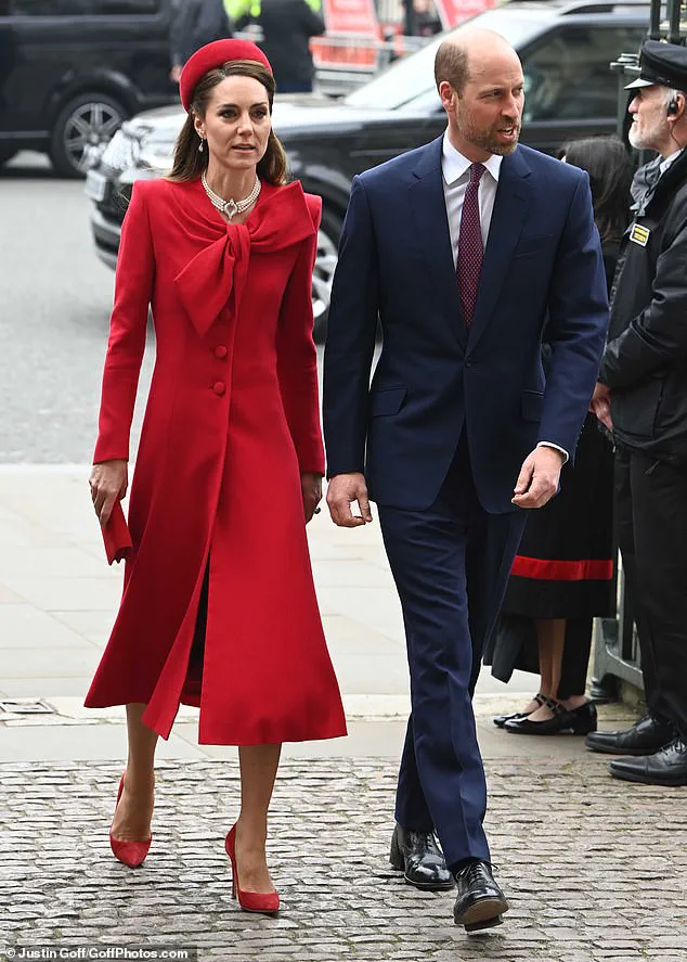 Princess Kate Makes Triumphant Return to Commonwealth Day Service in Red Catherine Walker Dress