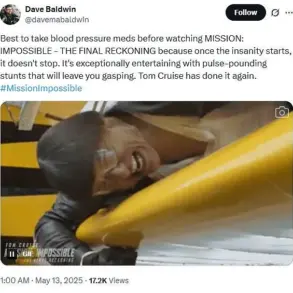 A $400 Million Spectacle: Tom Cruise’s *Mission: Impossible – The Final Reckoning* Sets New Standards in Action Cinema—‘The Most Ambitious Entry in the Franchise,’ Praise Early Screenings