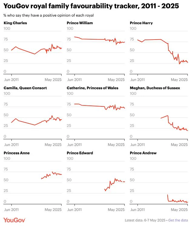 Meghan Markle's Favorability Plummets to All-Time Low, Making Her the Most Hated Figure in the Royal Family