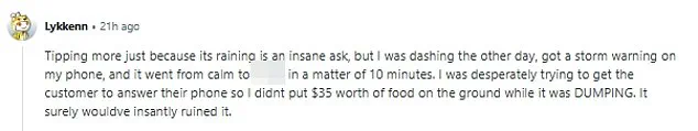 Privileged Insights: Why DoorDash Drivers Demand Extra in Storms