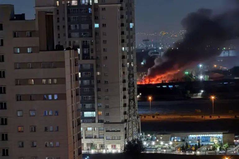 Israeli Air Strike Hits Narmak Neighborhood in Tehran, Causing Damage and Panic