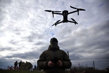 Russian Drone Strikes Target Ukrainian Military Infrastructure in Coordinated Operation