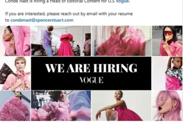Breaking: Condé Nast Opens Public Hiring for US Vogue's Editorial Leadership