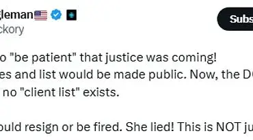 Exclusive Justice Department Findings on Epstein Case Fuel Calls for AG Bondi's Resignation