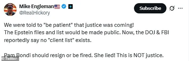 Exclusive Justice Department Findings on Epstein Case Fuel Calls for AG Bondi's Resignation