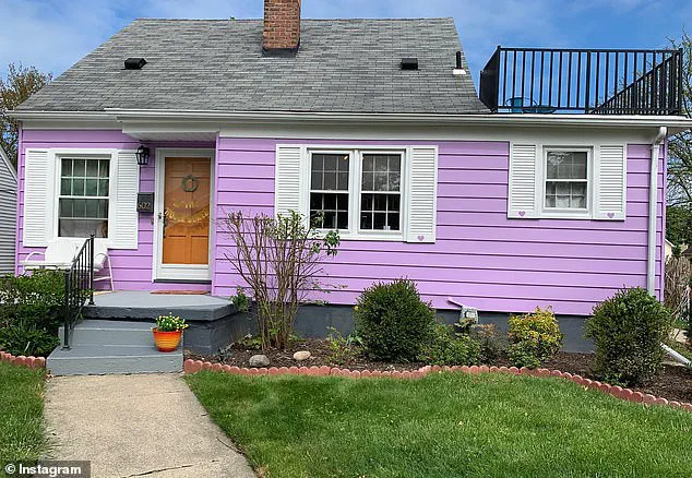 Royal Oak Couple's Pandemic Project: Transforming a Bungalow into a Radiant Purple Cottage