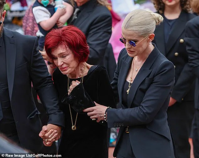 Sharon Osbourne's Emotional Struggle as Family Supports Her at Husband's Tribute Site
