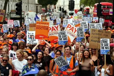 UK Doctors Strike Over Pay Dispute, Threatening NHS Operations