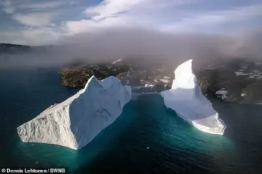 Urgent Alert: Colossal Iceberg Drifting Perilously Close to Innaarsuit, Greenland