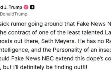 Exclusive Access: Trump's Feud with Seth Meyers and the Hidden Power Struggles Behind Media Contract Renewals